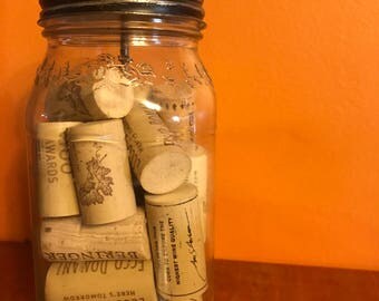 Vintage cork jar