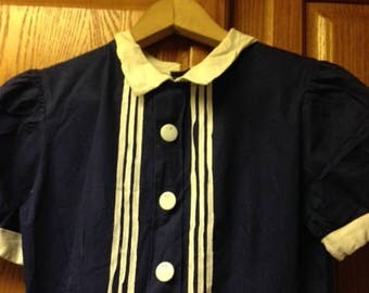 Girls sailor dress hand made
