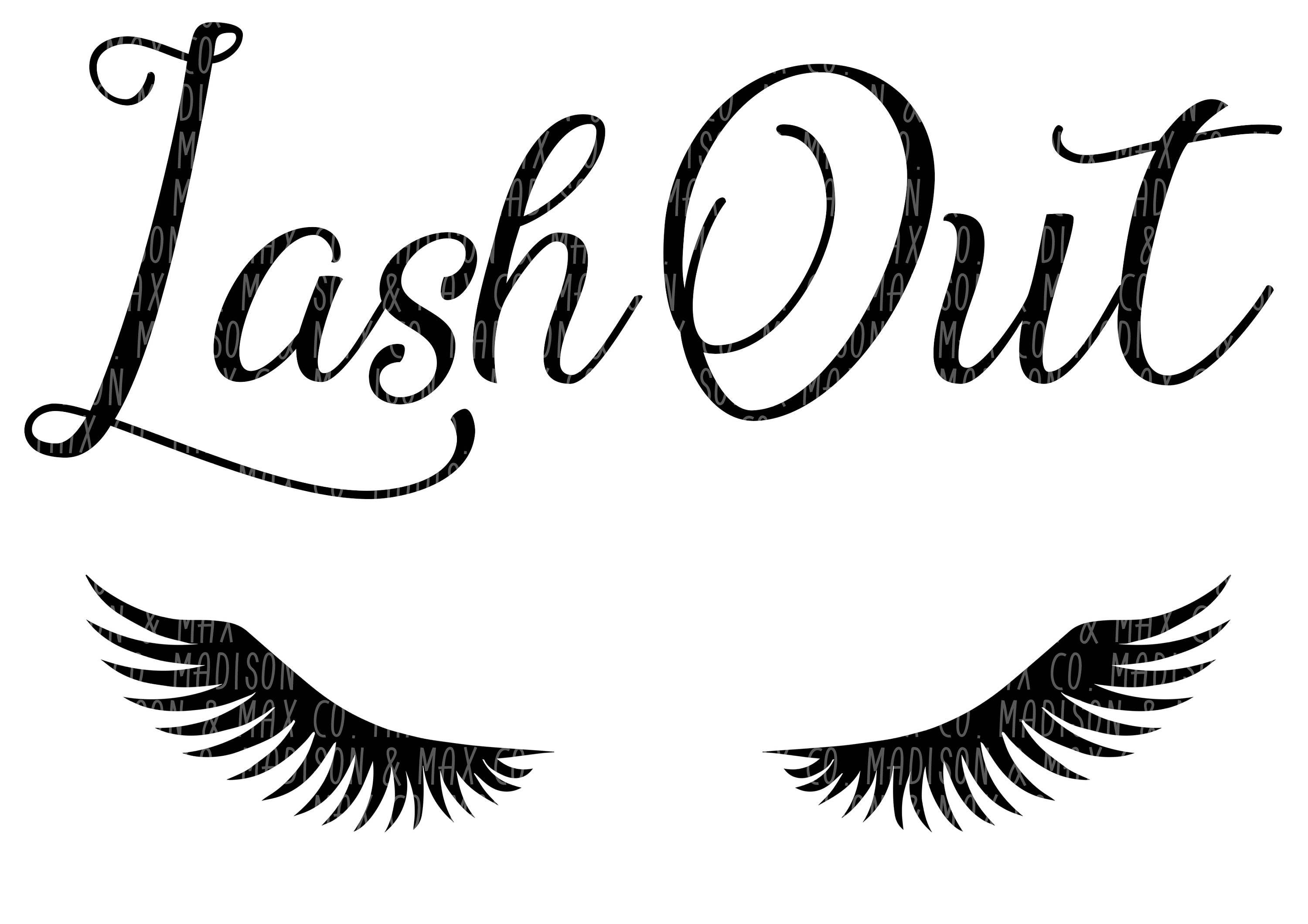 Download Make Up, Eyelashes, Lash Out, SVG, PNG, dxf, jpg, jpeg, Silhouette Files, Cricut Files, svg ...