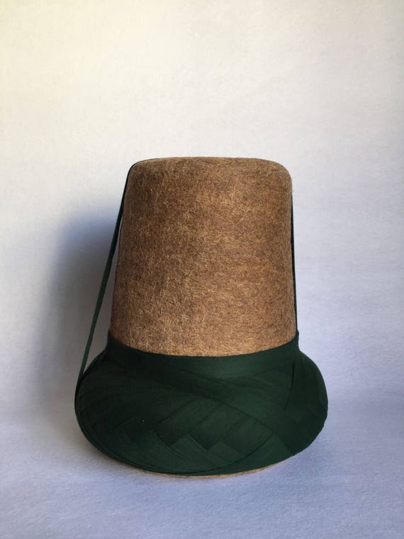 Hand made Sufi whirling dervish hat with turban