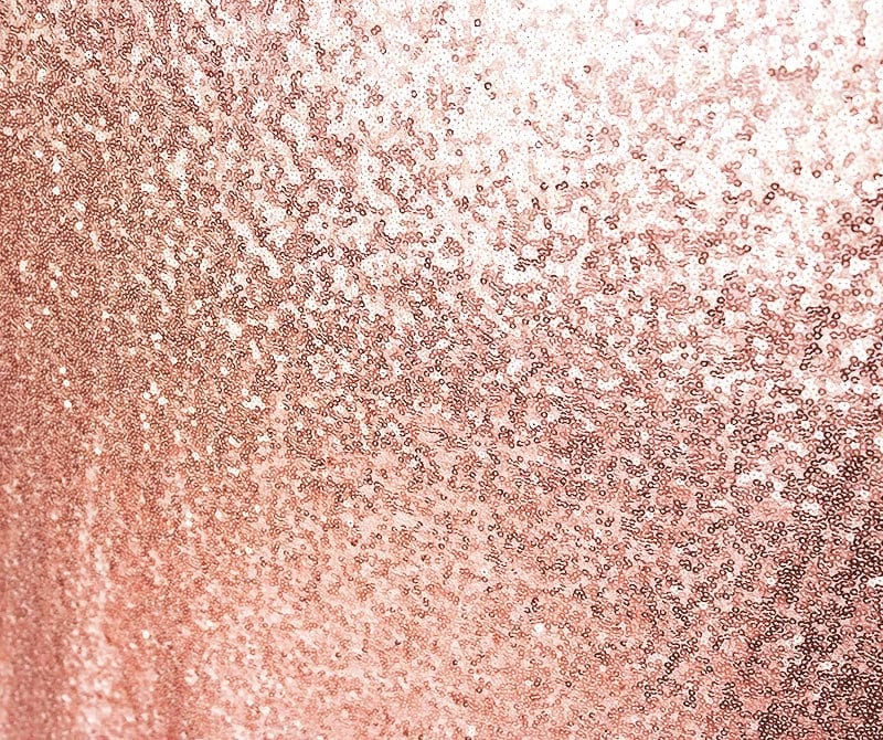 Rose Gold Sequin Fabric Glitters Sequins Fabric Rose Gold