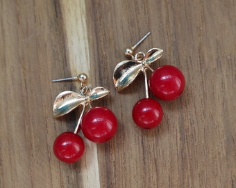 Cherry earrings | Etsy