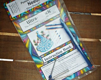 Ultra Punch Needle Embroidery Set 3 Needles Threaders
