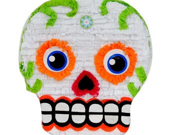 Sugar Skull Dia de los Muertos Day of the Dead Piñata 16X14X5 inches