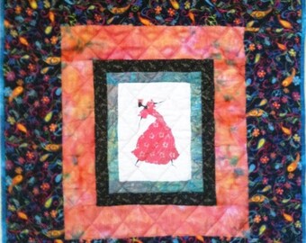 Festival Sale I Am Dancing In My Heart 25 x 27 inch art quilt