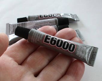 E-6000 Glue Tubes Mini, 2+ 0.18 Fl. Oz (5.3 mL), E6000 Craft & Jewelry Glue w/ Screw Cap