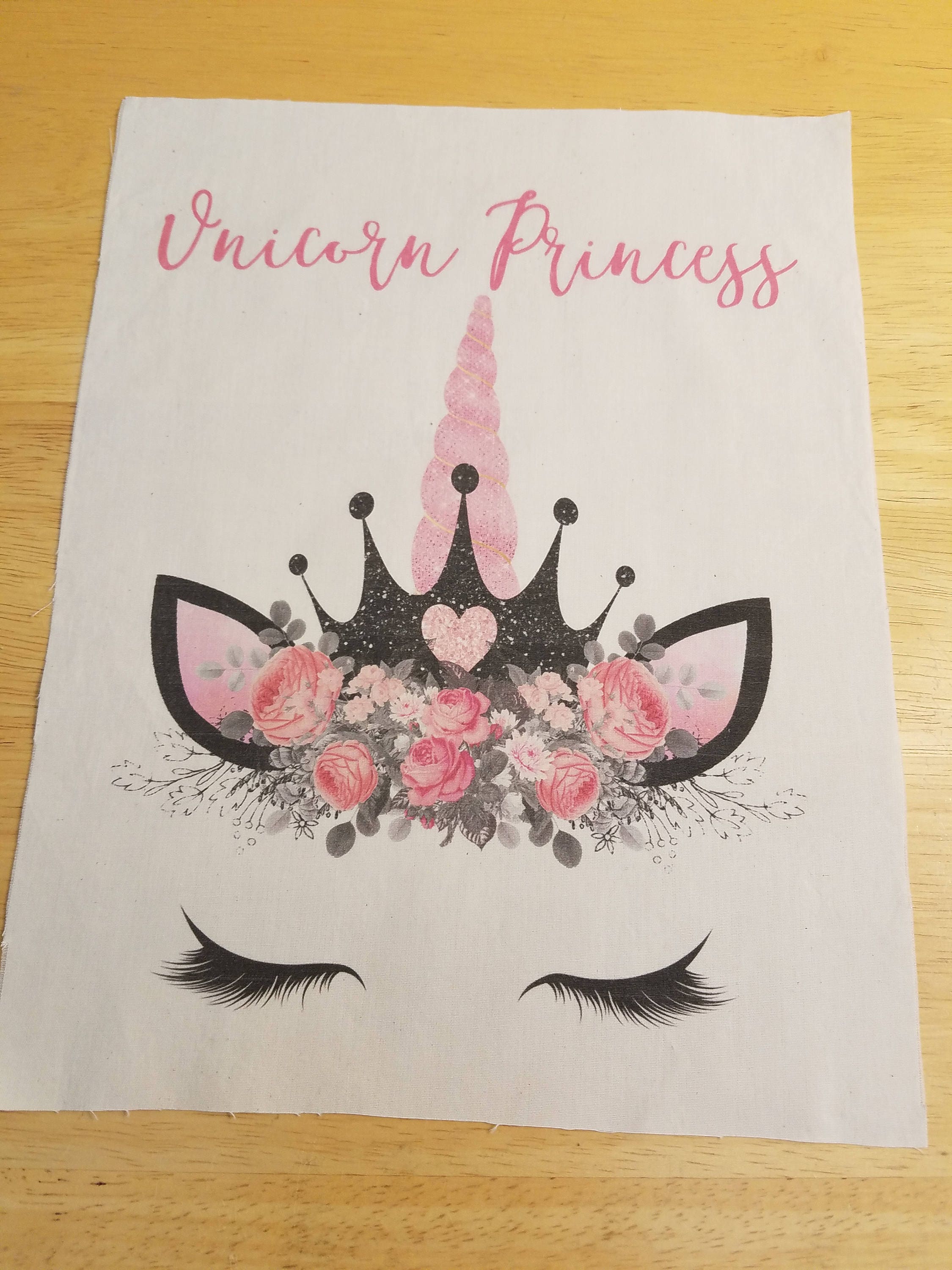 Unicorn fabric for quilting quilt panel unicorn patches girl quilt