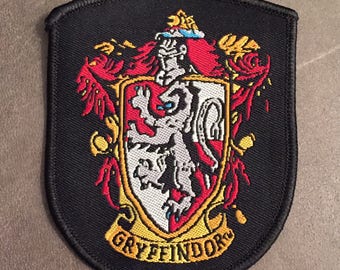 Gryffindor Harry Potter Crest Hogwarts House Merit Badge Patch