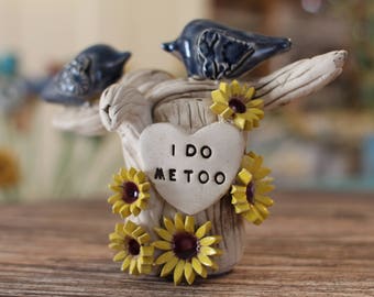 Tree cake topper I do Me too Wedding cake topper birds Bird cake topper Love birds wedding Birds rustic cake topper Wedding cake birds