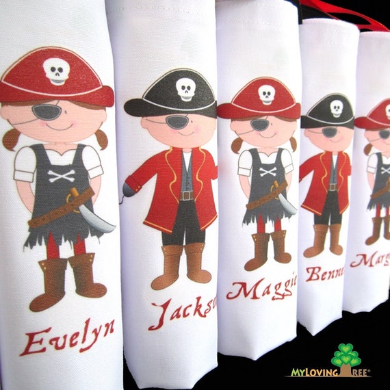Pirate party pirate birthday party sea captain pirates birthday party favors tote bags personalized for boys and girls Il_570xn