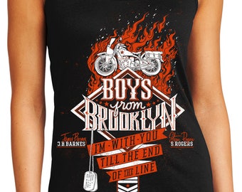 Captain America Tank Top | Boys From Brooklyn | I'm With You Till The End... Hand Screen Printed | Available in Plus Sizes