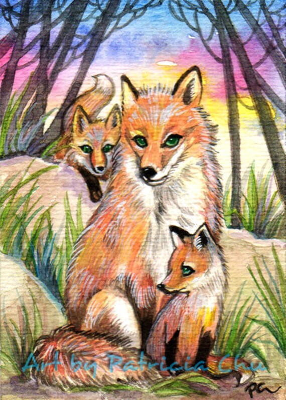 ACEO limited edition art print 2.5 x 3.5 inches Mama