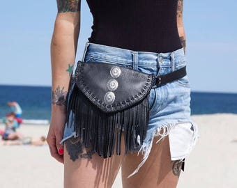 Move West Concho Fringe Belt Bag