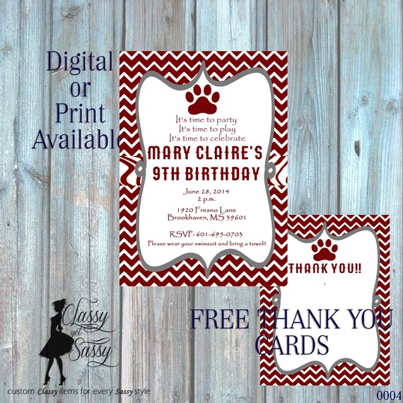 Maroon and White Bulldogs Invitation 004