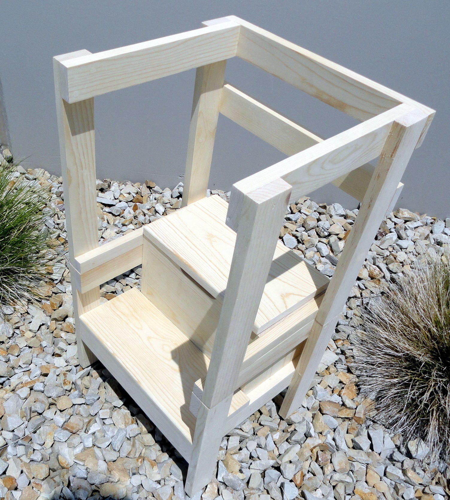 14 Toddler Storage Step Stool with Side Rails