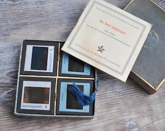 Vintage 1930's German color slides. Set of 12.