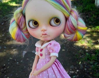 Custom Blythe Dolls For Sale by Anniedollz No.60 Complete OOAK Custom Blythe Reroot Doll