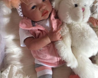 From the Biracial Shyann Kit Reborn Baby Doll 19 inch Baby Girl Maggie Complete Baby Doll
