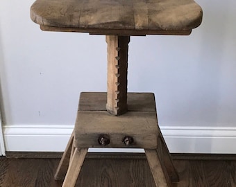 Wood Drafting Stool drafting stool | etsy Wood Drafting Stool drafting stool | etsy