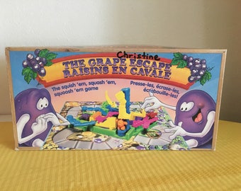 The Grape Escape Vintage Game Board 1992 1990s The Grape Escape Vintage Game Board 1992 1990s