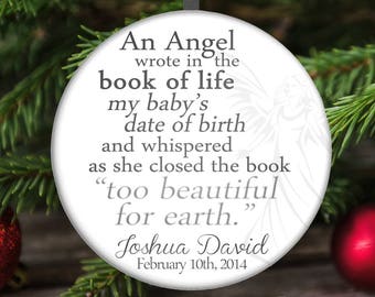 Infant Loss Christmas Ornament - Miscarriage Christmas Ornament - Stillbirth Christmas Ornament