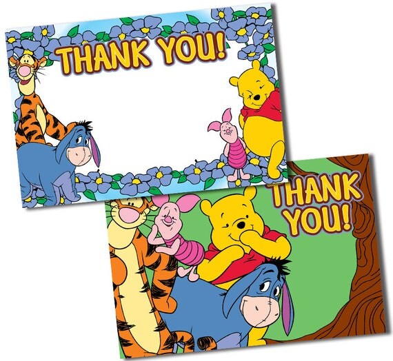 Winnie The Pooh Thank You Cards