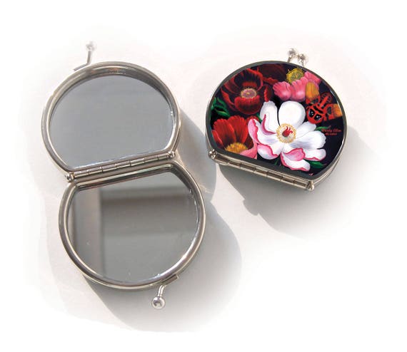 Retro mirror, Glorious, birthday gift, gift for her, gifts for mom, Woody Ellen handbag, Compact mirror, christmas gift ideas,new years gift
