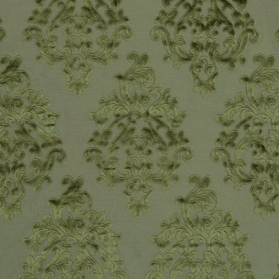 Dark Grey Damask Upholstery Fabric Silver Grey Velvet for