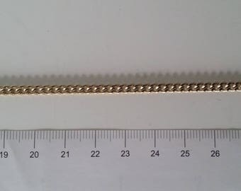 Chain necklace in gold-plated brass 3.5 mm