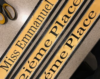 Pageant sashes, bridal party sash, Bride to Be , Bachelorette party supplies, bridal party favors , custom pageant sashes you choose colors