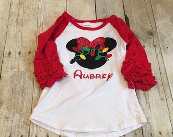 Christmas shirt/ disney christmas shirt/ minnie chirstmas shirt