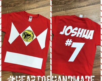 Power Ranger Birthday Shirt