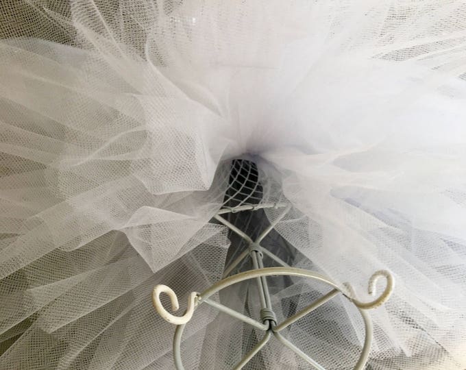 Wedding Table Centerpiece, Bridal Shower Decoration, Bridal Dress Form, Wedding Shower Decor, Tulle Bridal Gown and Headpiece