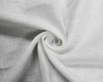 White 54" 6 oz Linen Fabric by the Yard - Style 3277