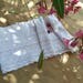 Vintage French Pink pastel Eyelet Cotton Fabric Band for Shelf Edging or Sewing Projects #sophieladydeparis
