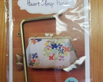 Heart Clasp Purse Pattern Purse Clasp Included! Zakka Workshop Pattern