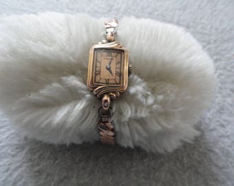 Vintage Wind Up Hamilton 14k Gold Filled Ladies Watch