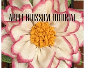 Apple Blossom Wreath Tutorial, Wreath Tutorial, DIY Wreath, Julie's Wreath Boutique Tutoria, Tutorial, DIY