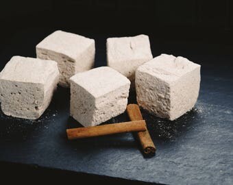 Cinnamon Sugar Marshmallows - 1 dozen Gourmet homemade marshmallows