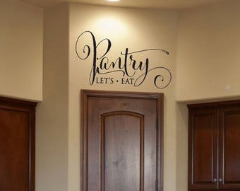 CLEARANCE SALE Kitchen Decor- Pantry Decal Pantry Sign Pantry Wall Decal Pantry Label Wall Decal Vinyl Wall Decal Family Wall Decal Kitchen