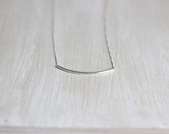 Necklace tube simple 925 sterling silver