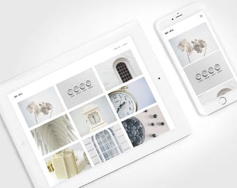 Minimal Blogger Template ⊡ Box No24 ⊳ Pre-made Responsive Blogger Theme with a Grid Layout