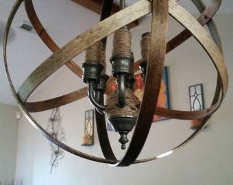 Industrial chandelier light, rustic light fixture, Island Pendant light, kitchen lighting, kitchen pendant, barn light