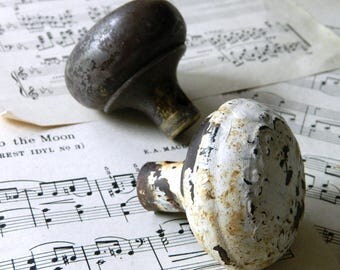 Vintage Door Knobs, Old Hardware, Rustic Industrial Salvage Door Knobs