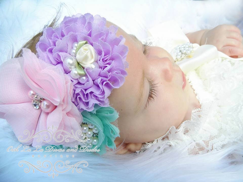 Pastel Headband/Baby Headband/Baby Headbands and Bows/Infant