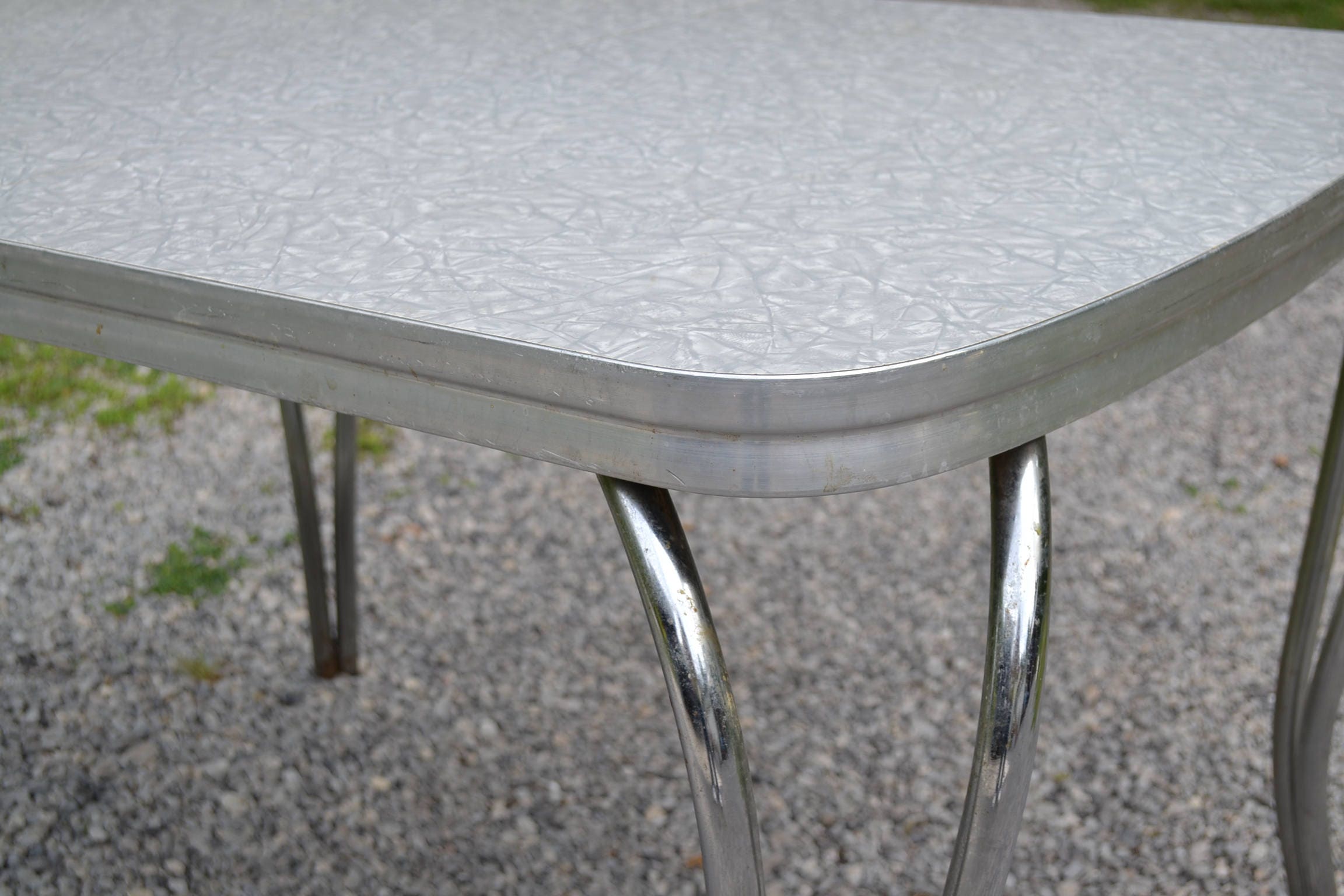 1930 formica kitchen table gray