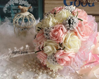 etsy fake flower bouquet