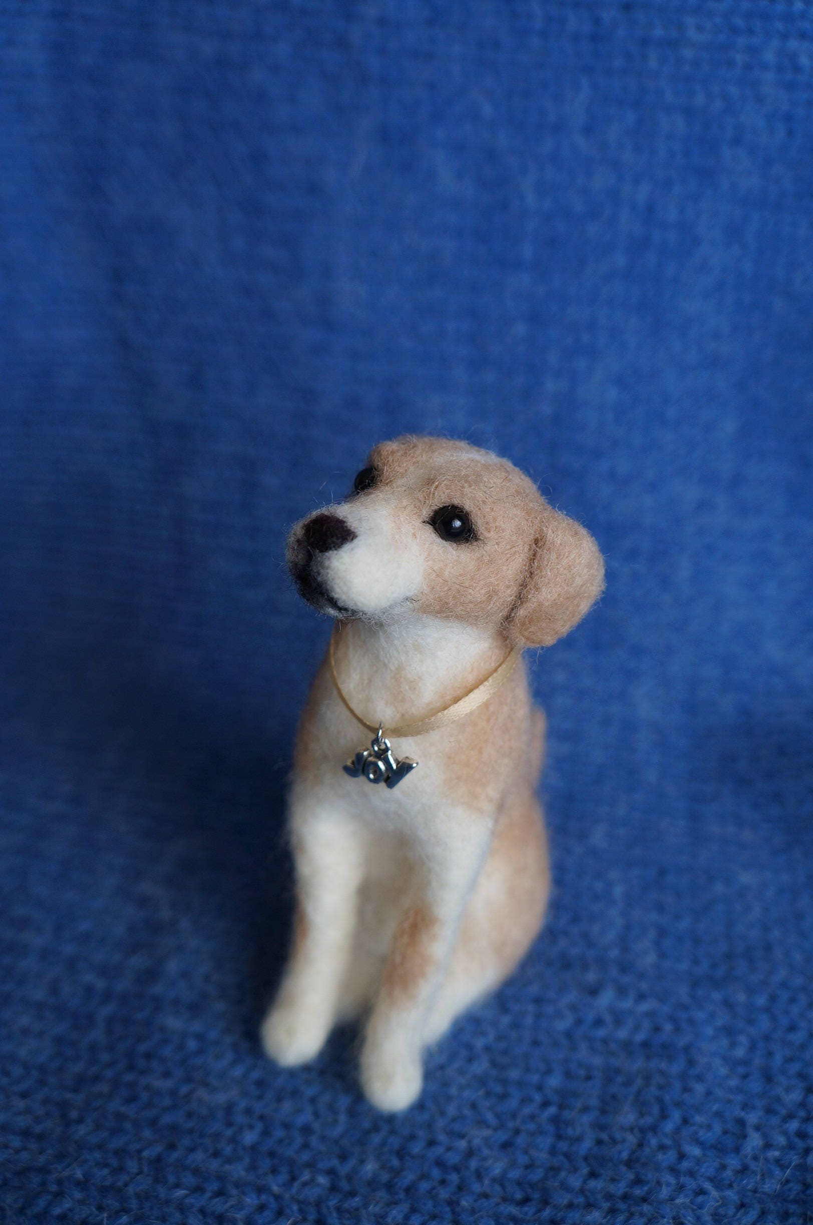 Needle Felted Dog Labrador Retriever Wool Custom Pet Dog