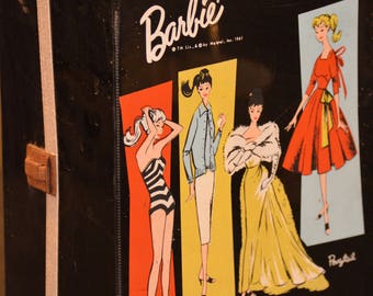Vintage Barbie Case, Barbie Clothes, Shoes, Accessories