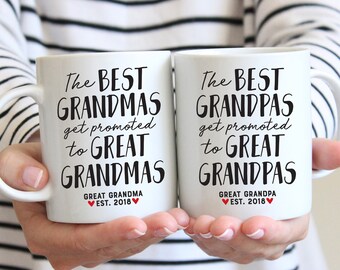 Great Grandparents Pregnancy Announcement, Great Grandparents Pregnancy Reveal to Great Grandparents, Mug Gifts for Great Grandparents To Be